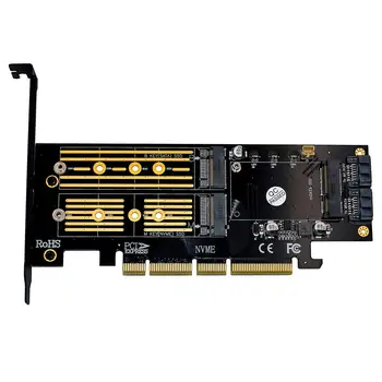 3 1. Apapter Msata PCIE M. 2 NGFF Klavišą E NVME SATA 3 Kanalo SSD Skaityti, Rašyti LED Indikatorius PCI-E KeyE 4X SATA3 Apapter